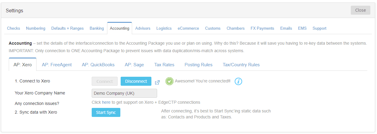 Xero Sync 