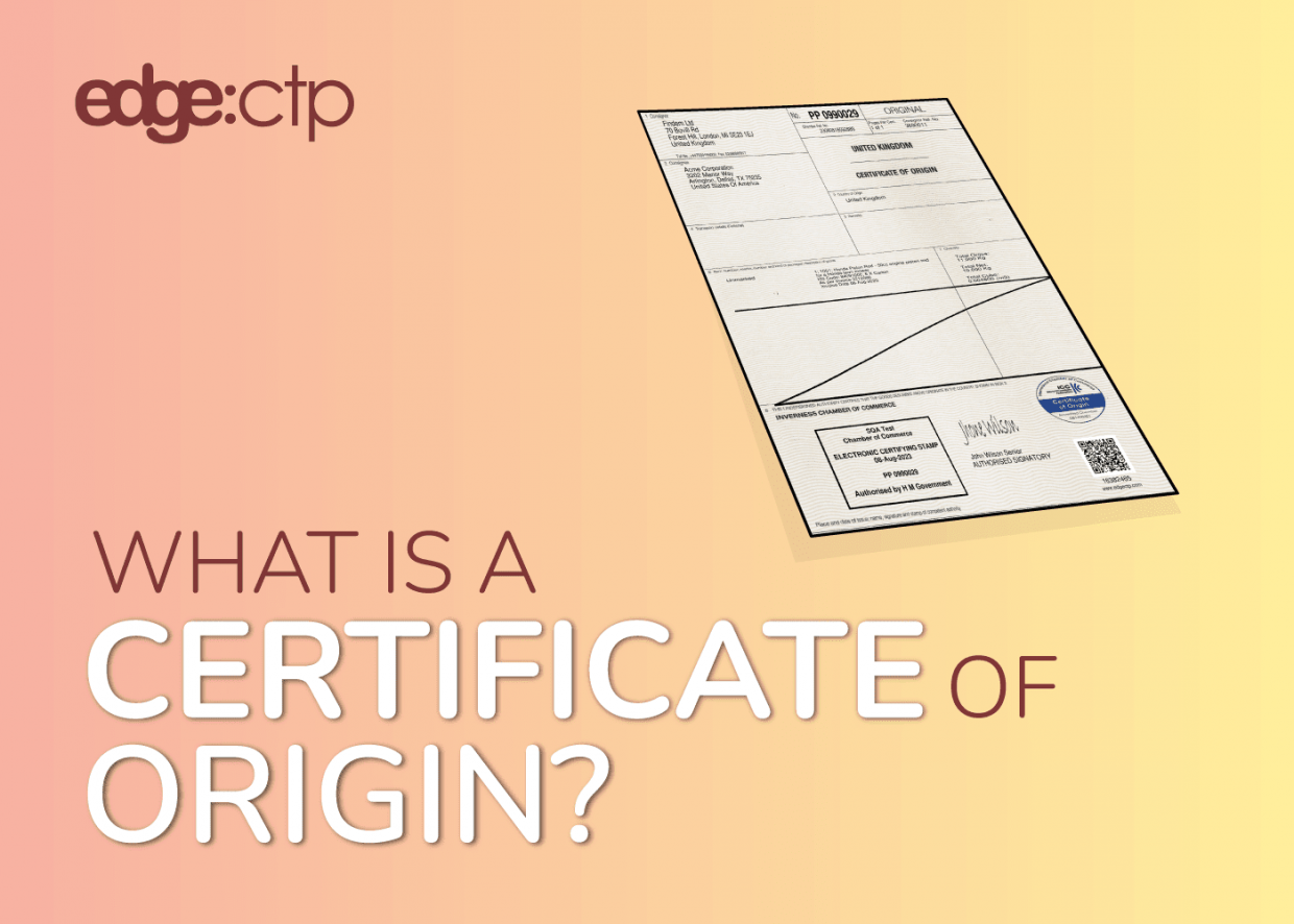 Certificate of Origin (CO)