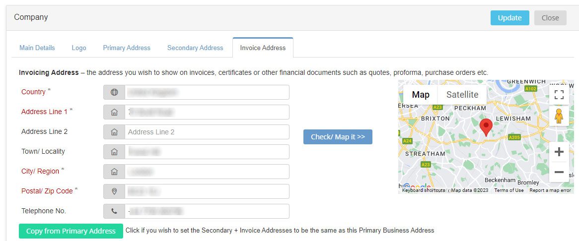 our-company-invoice-address