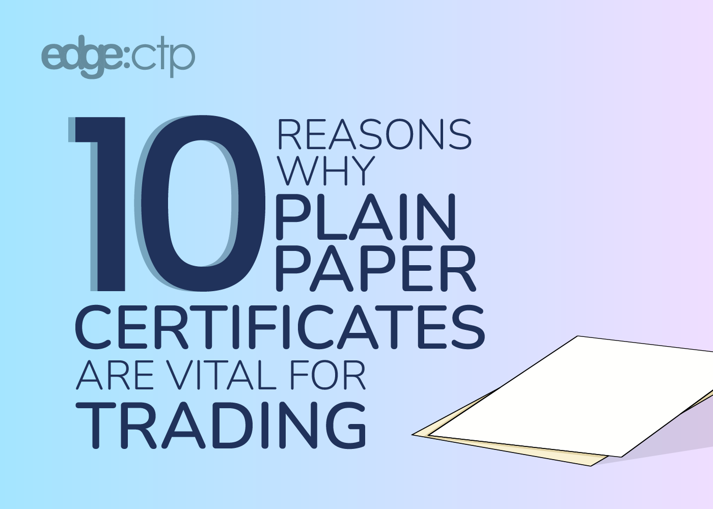 Plain Certificate Papers